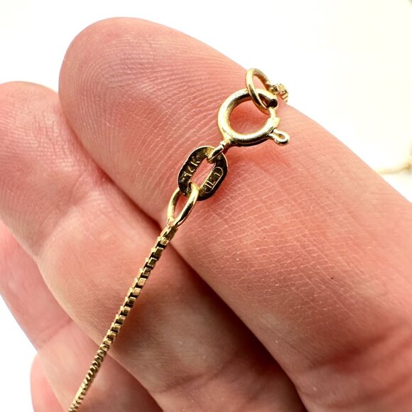 Womens Necklace 10K Yellow White Gold Diamond Ruby 1.5 Pendant 22 Inch 8.6 Grams - Picture 5 of 5